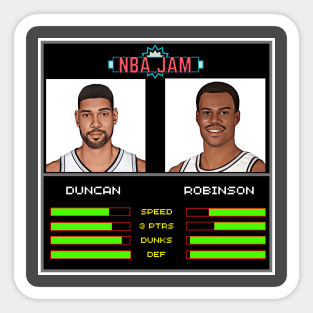 Duncan & Robinson - NBA Jam Edition Sticker